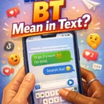 What Do BT Mean in Text