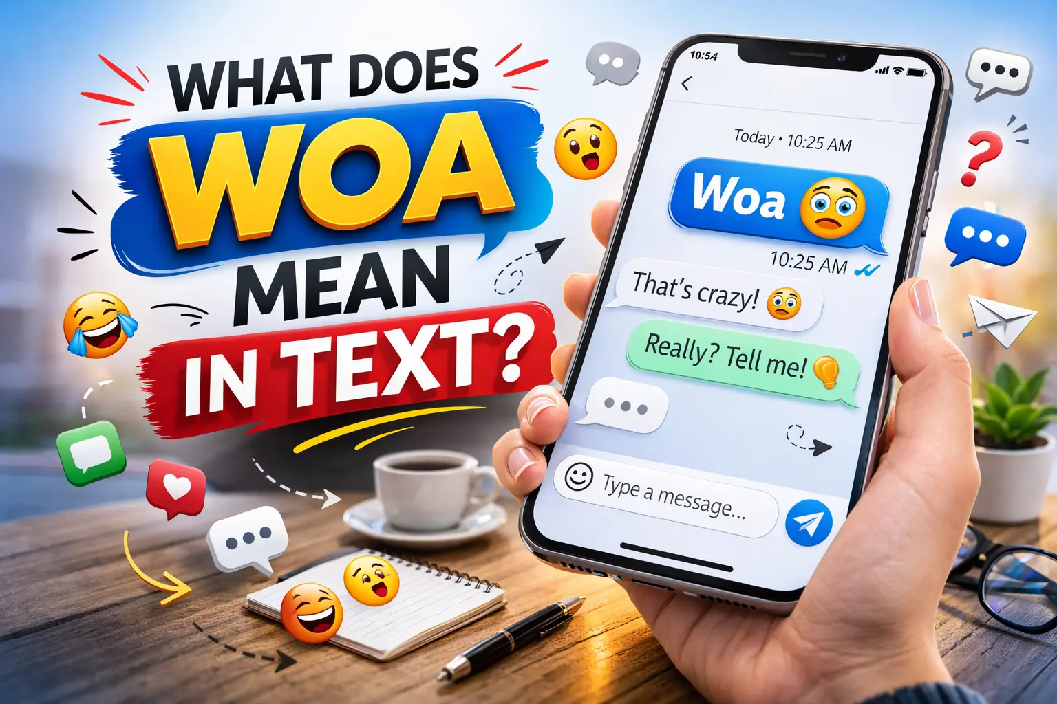What Does WOA Mean in Text