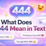 What Does 444 Mean in Text