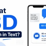 What BD Mean in Text