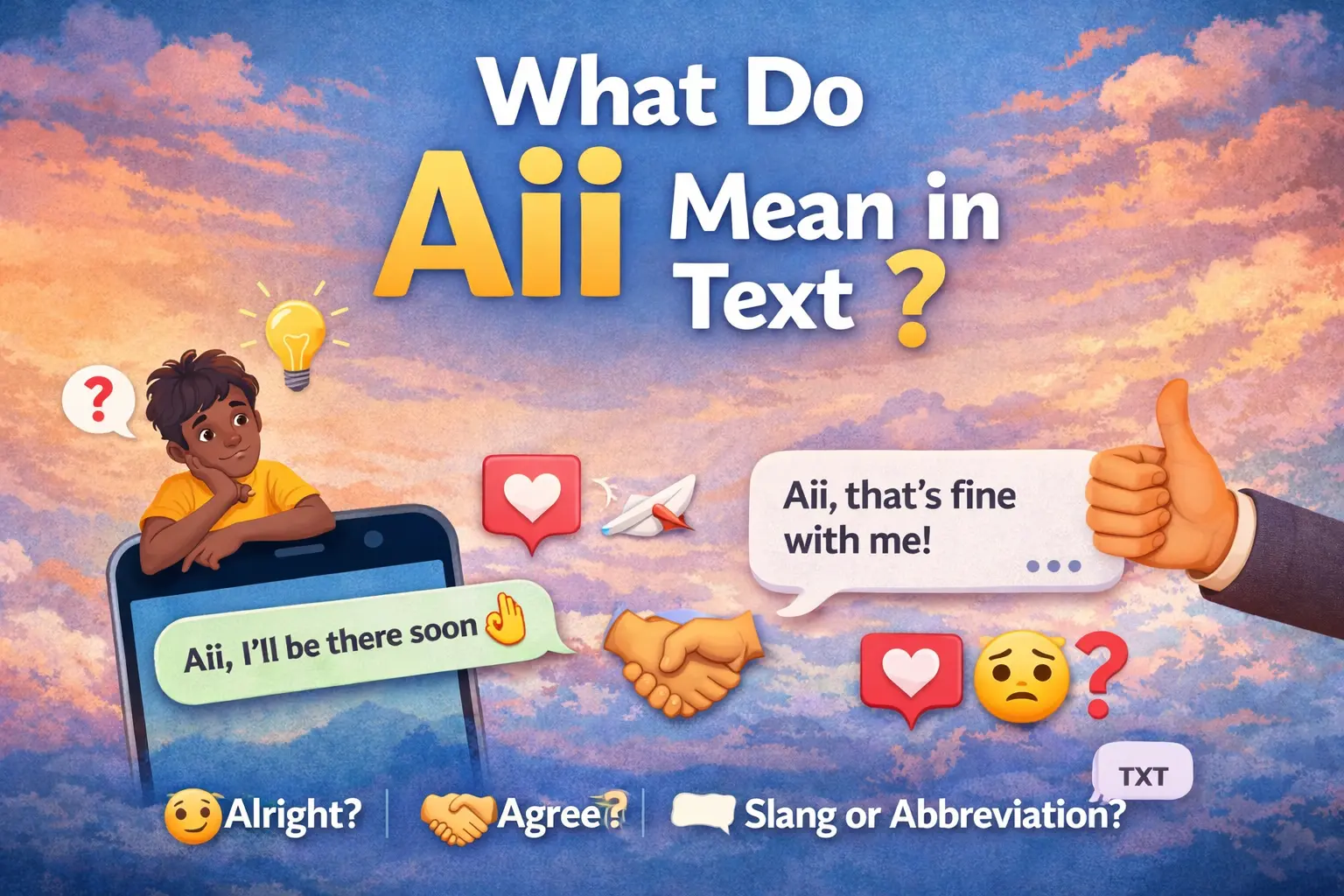 What Do Aii Mean in Text