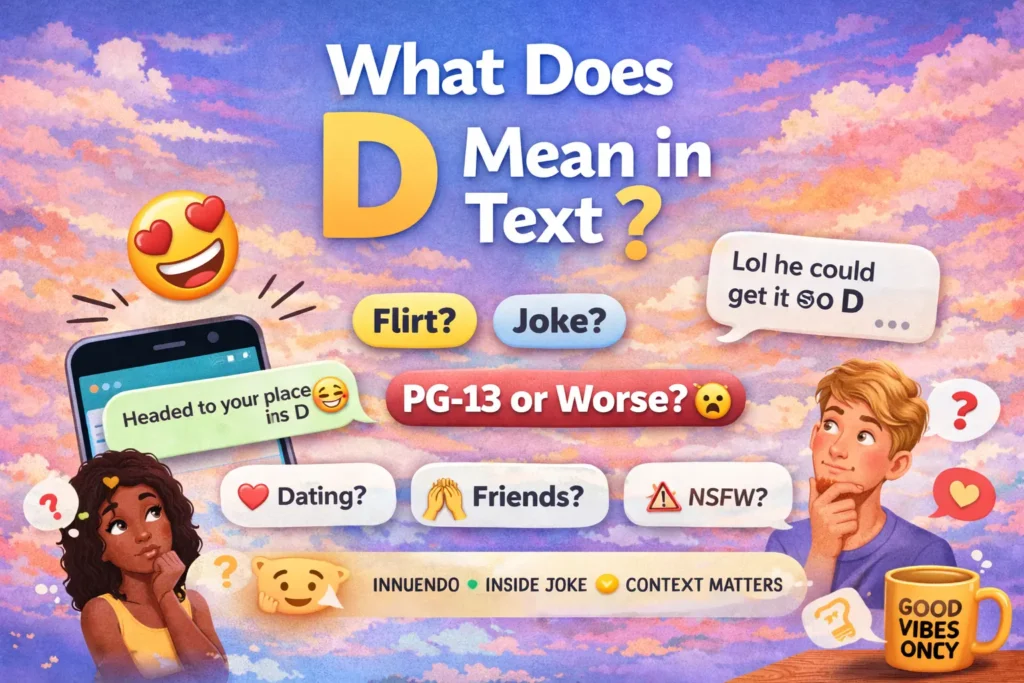 What Does D Mean in Text