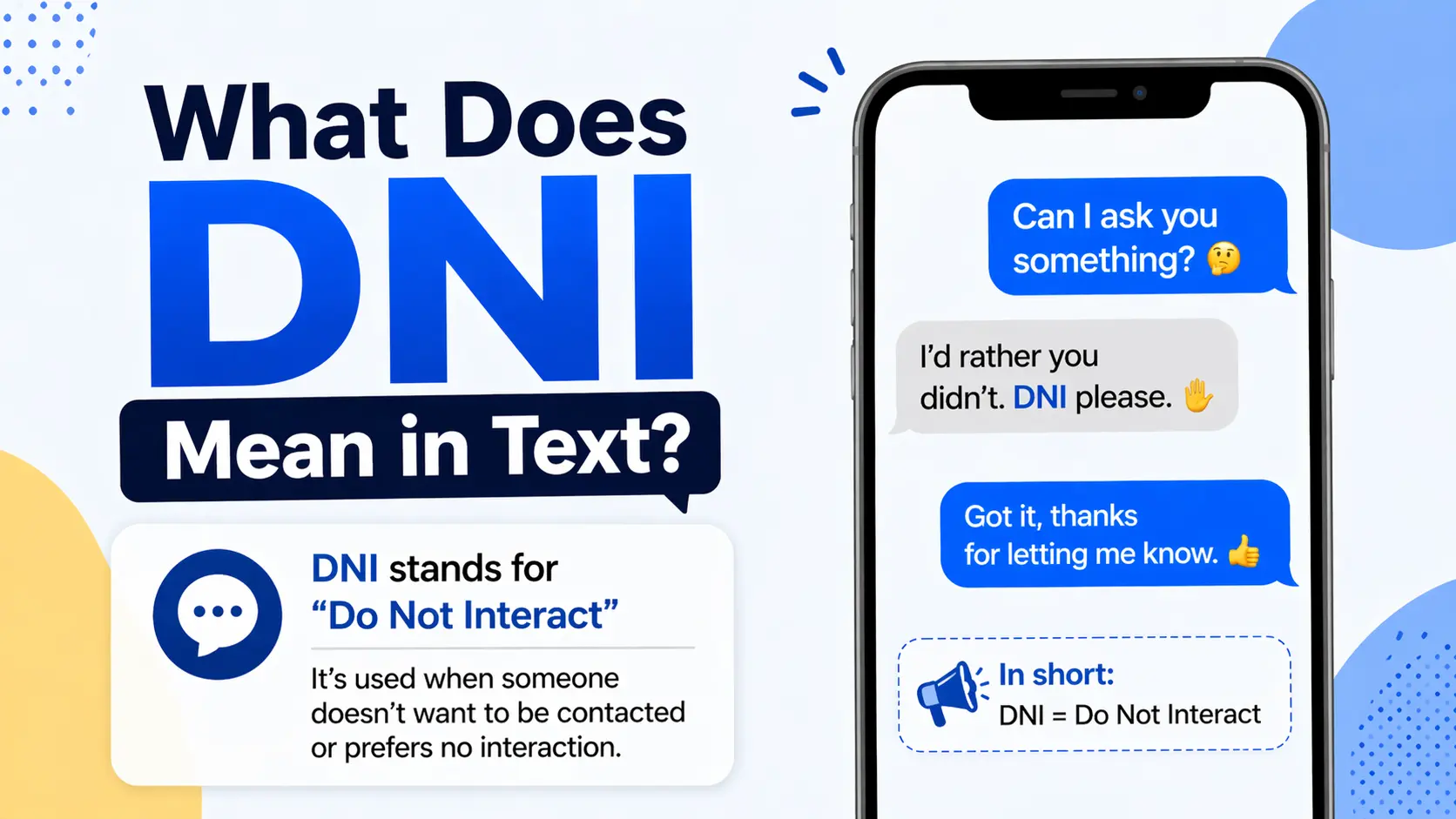 What Does DNI Mean in Text