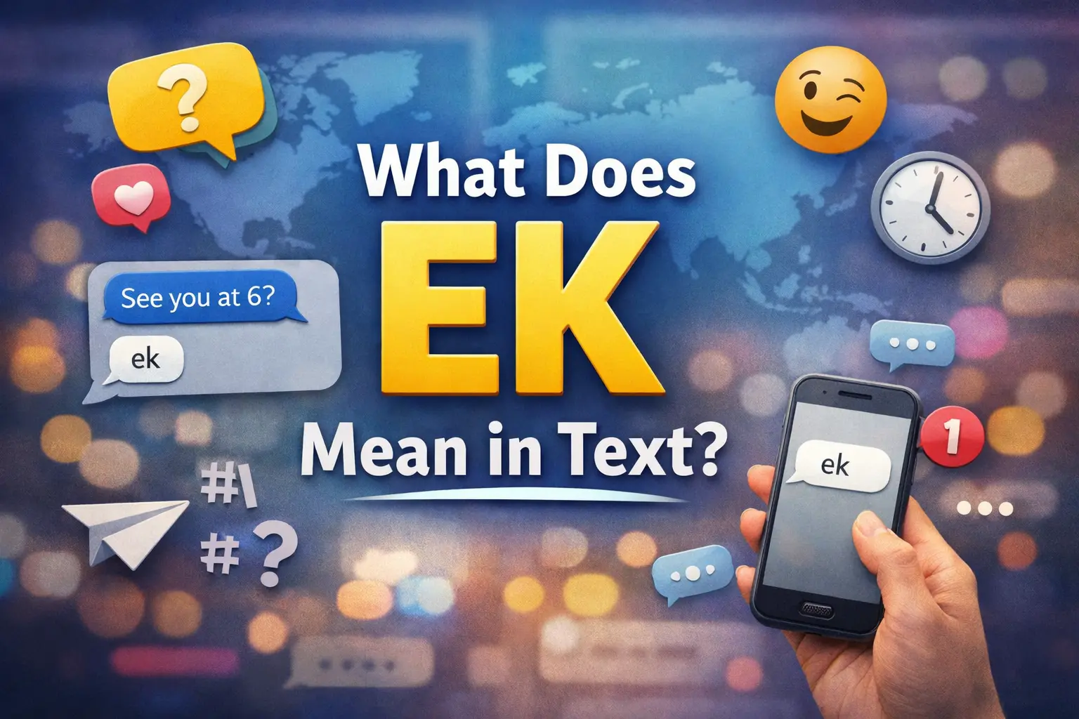 What Does EK Mean in Text