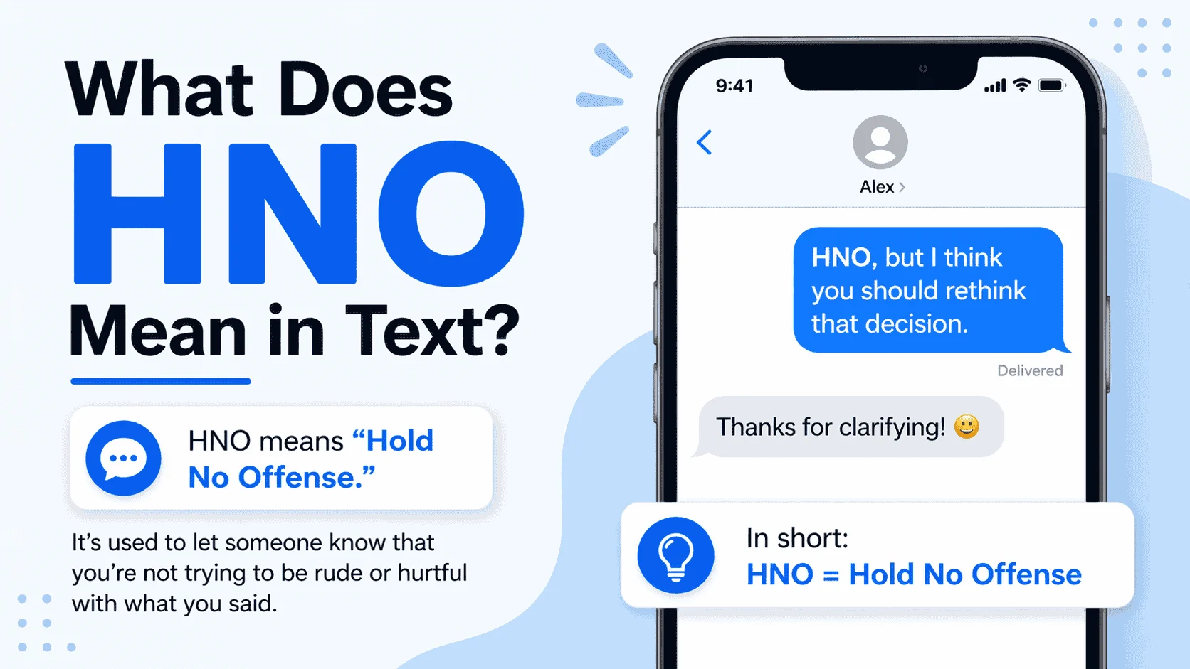 What Does HNO Mean in Text