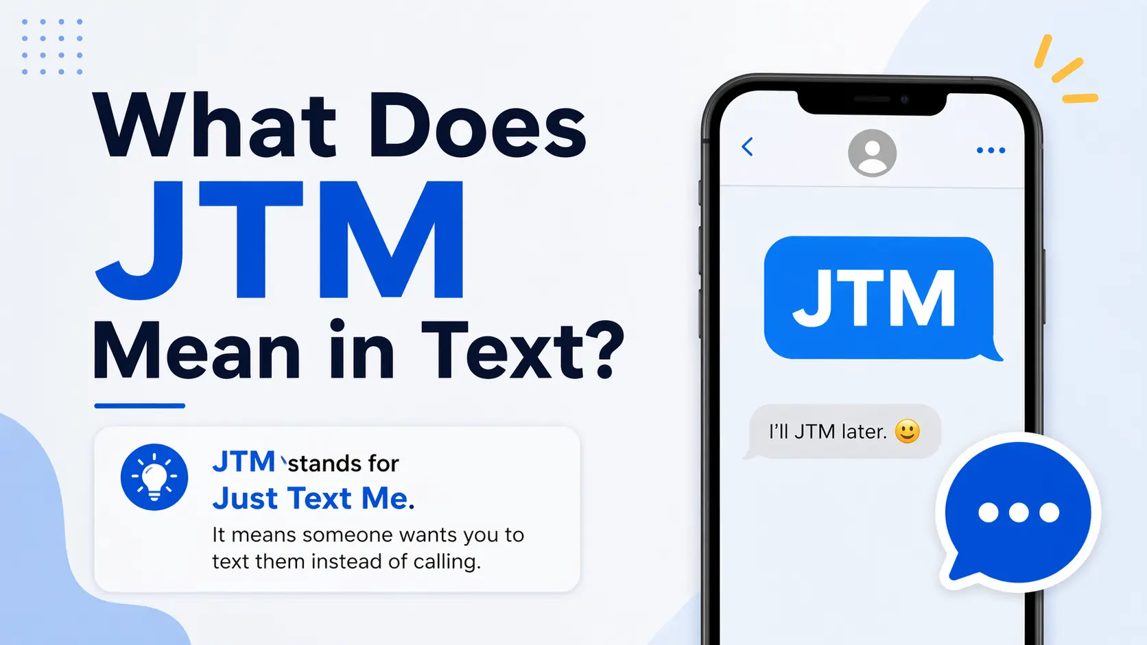 What Does JTM Mean in Text