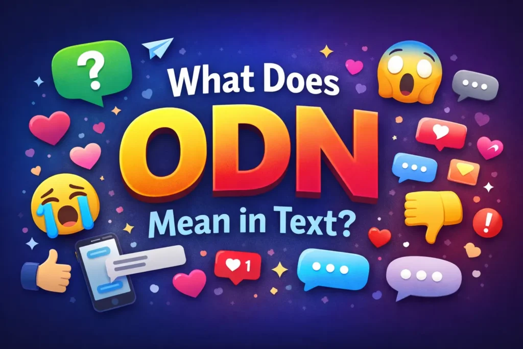 What Does ODN Mean in Text