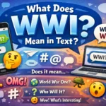 What Does WWI Mean in Text