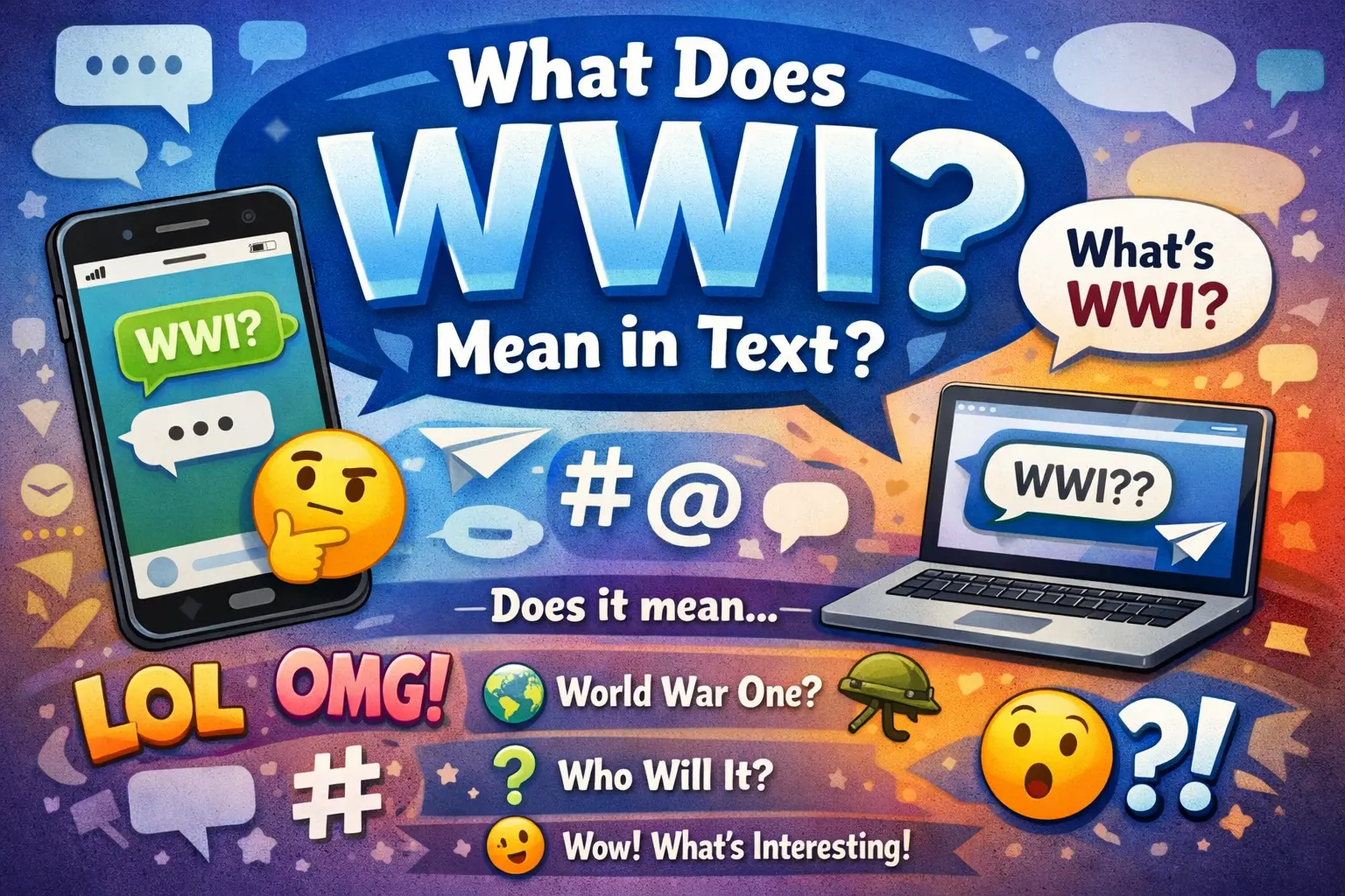 What Does WWI Mean in Text