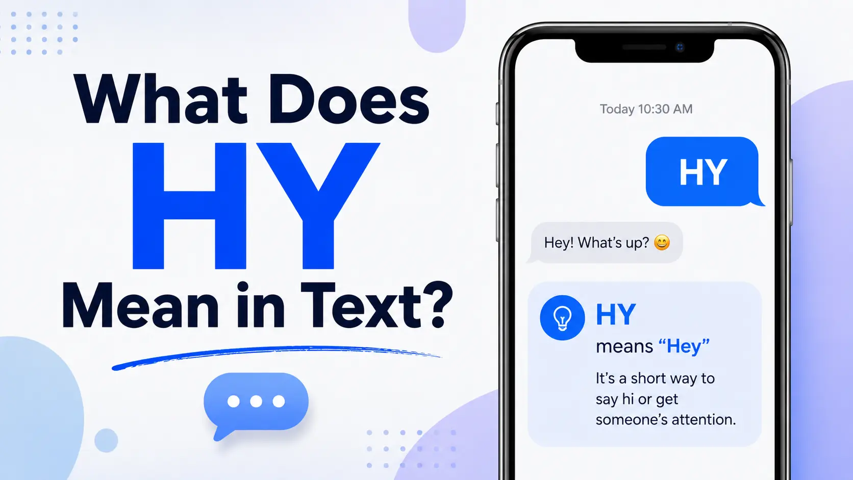 What Does HY Mean in Text
