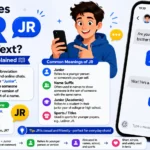 What Does JR Mean in Text