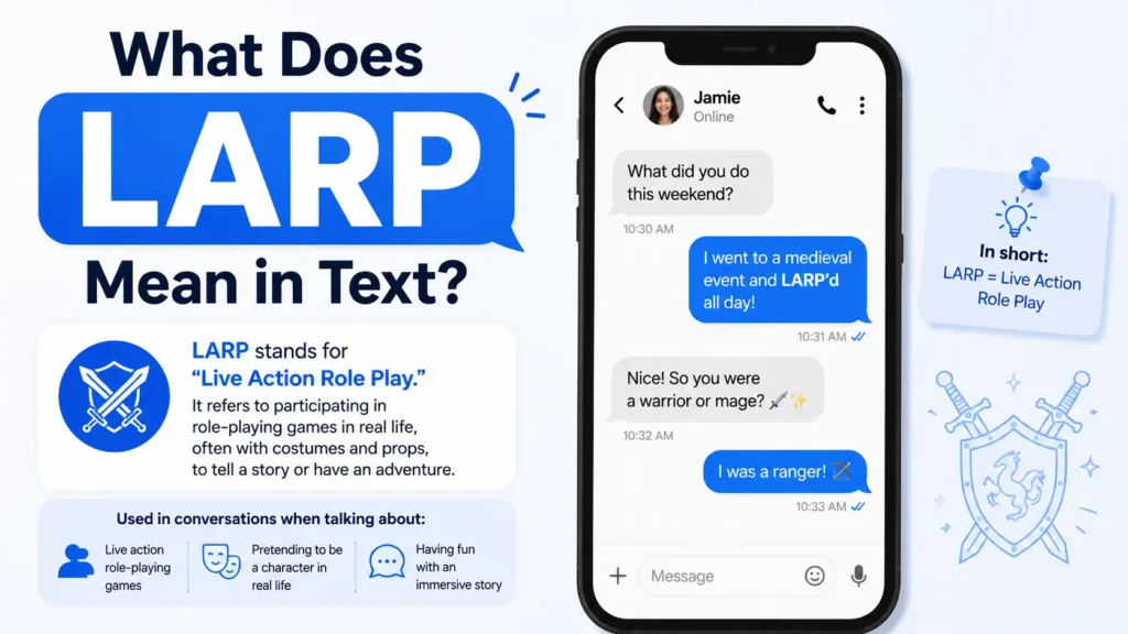 What Does LARP Mean in Text