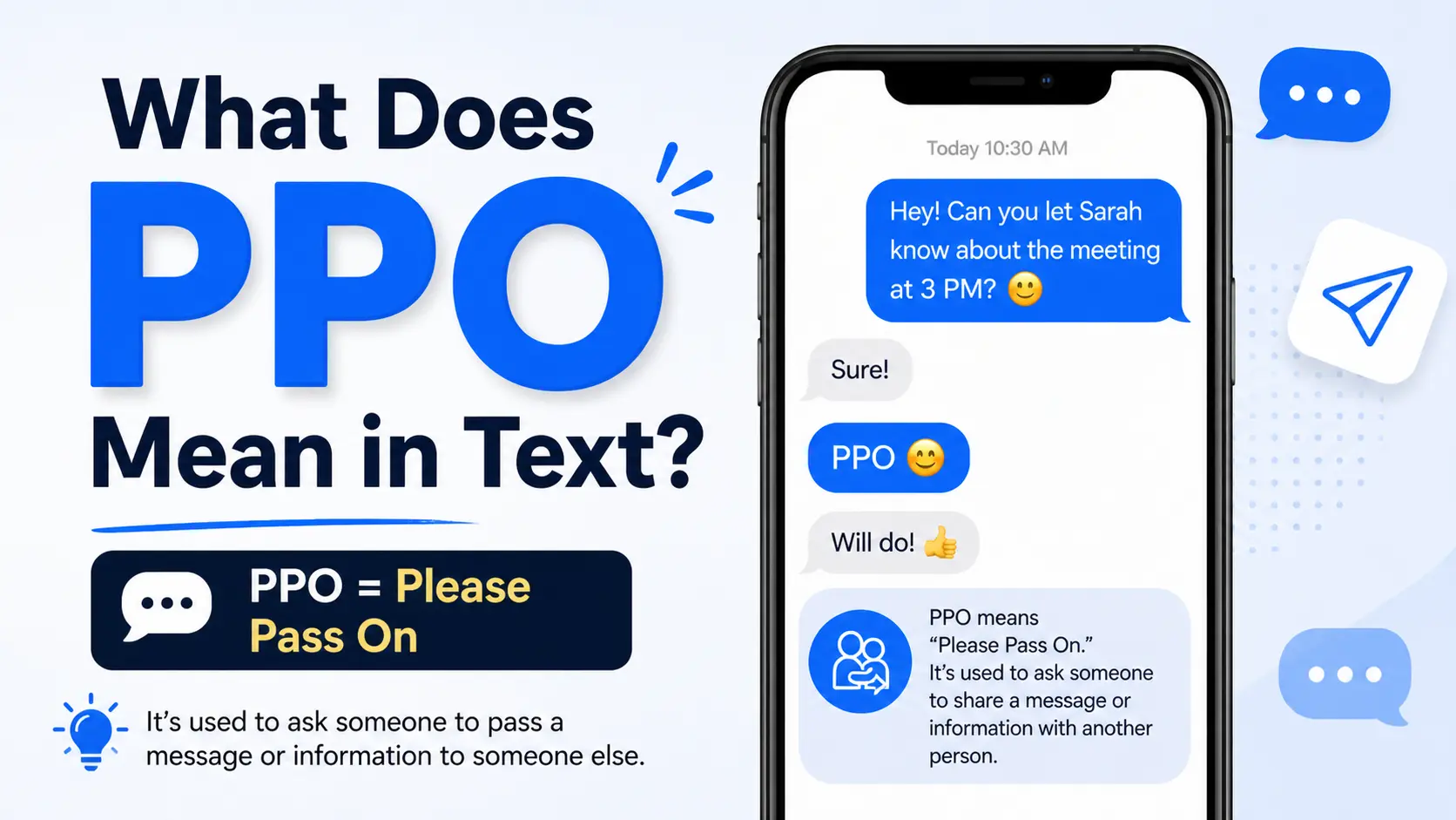 What Does PPO Mean in Text