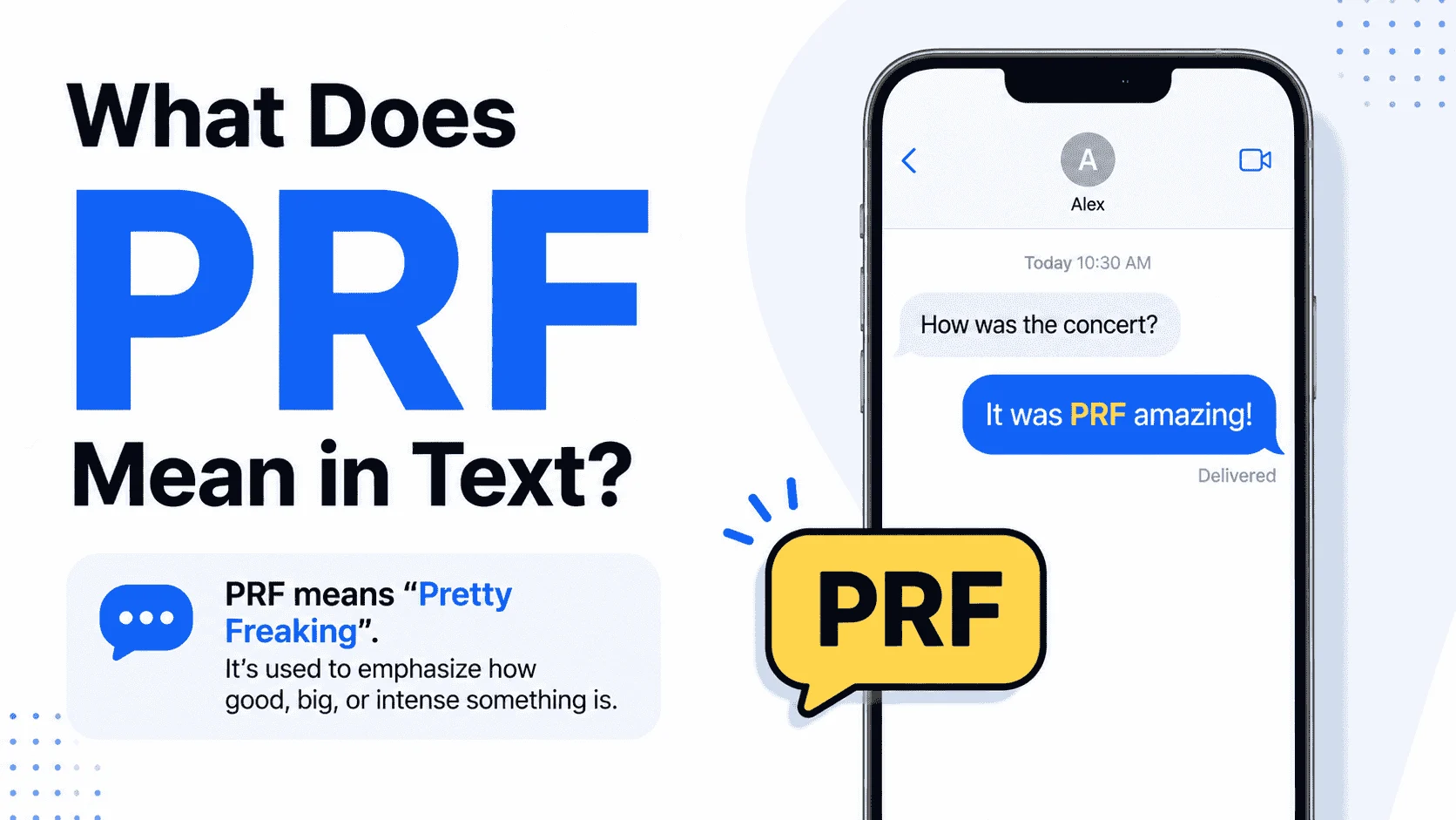 What Does PRF Mean in Text