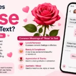 What Does Rose Mean in Text