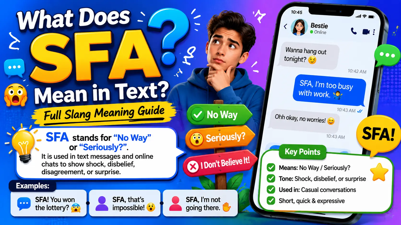 What Does SFA Mean in Text
