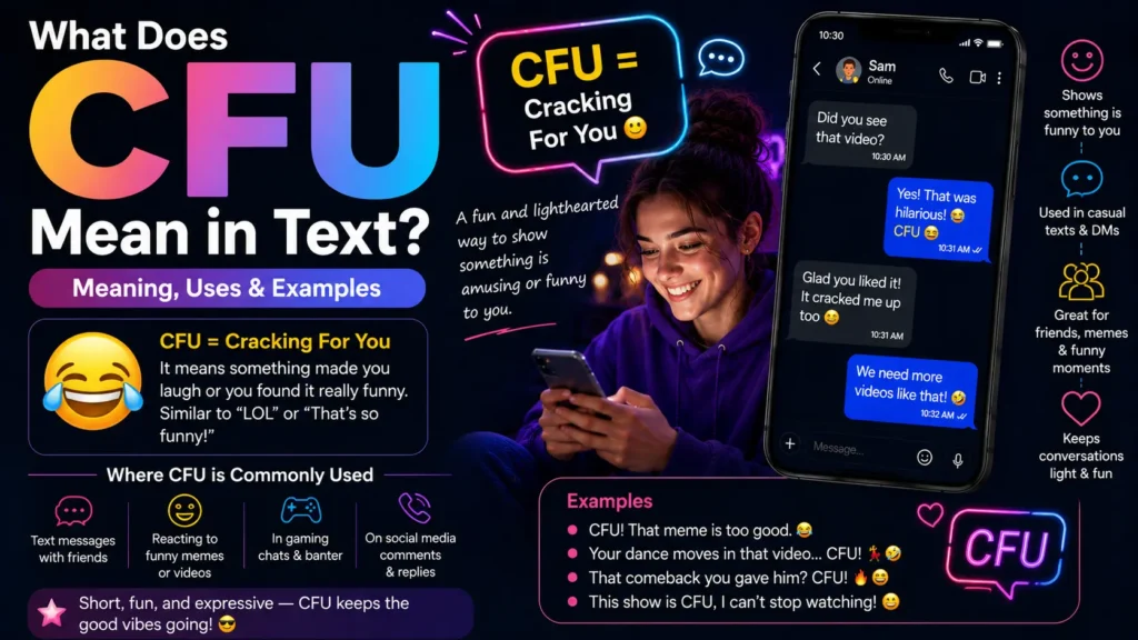 What Does CFU Mean in Text