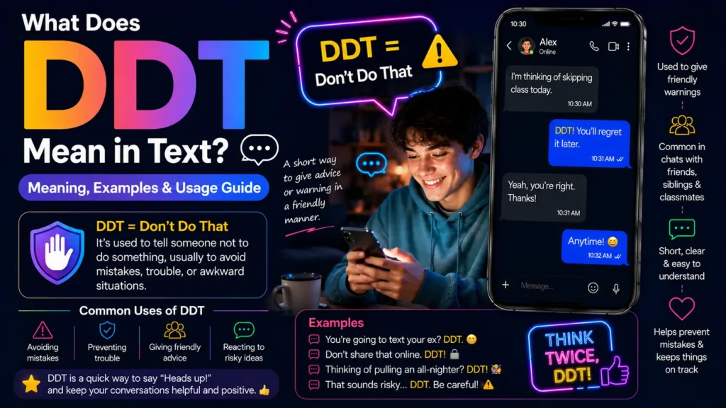 What Does DDT Mean in Text