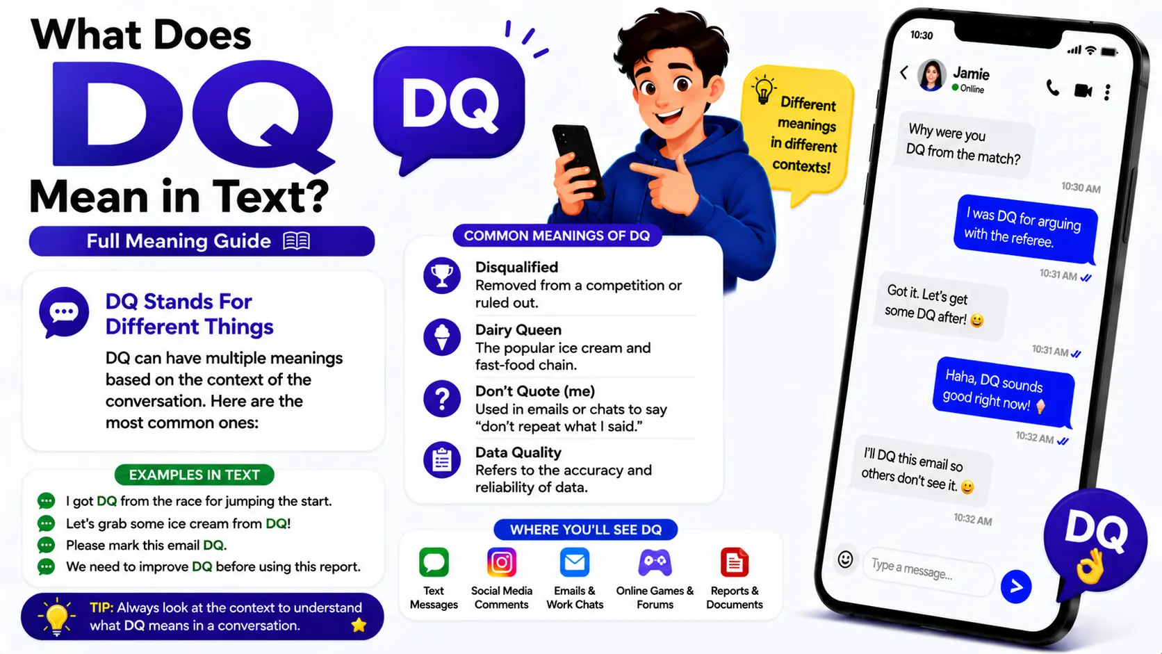 What Does DQ Mean in Text