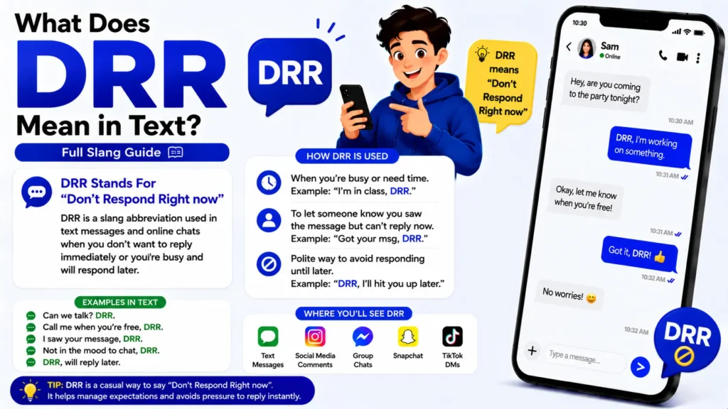 What Does DRR Mean in Text