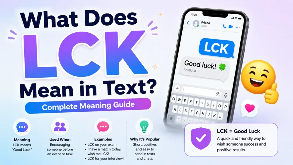 What Does LCK Mean in Text