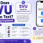What Does SVU Mean in Text