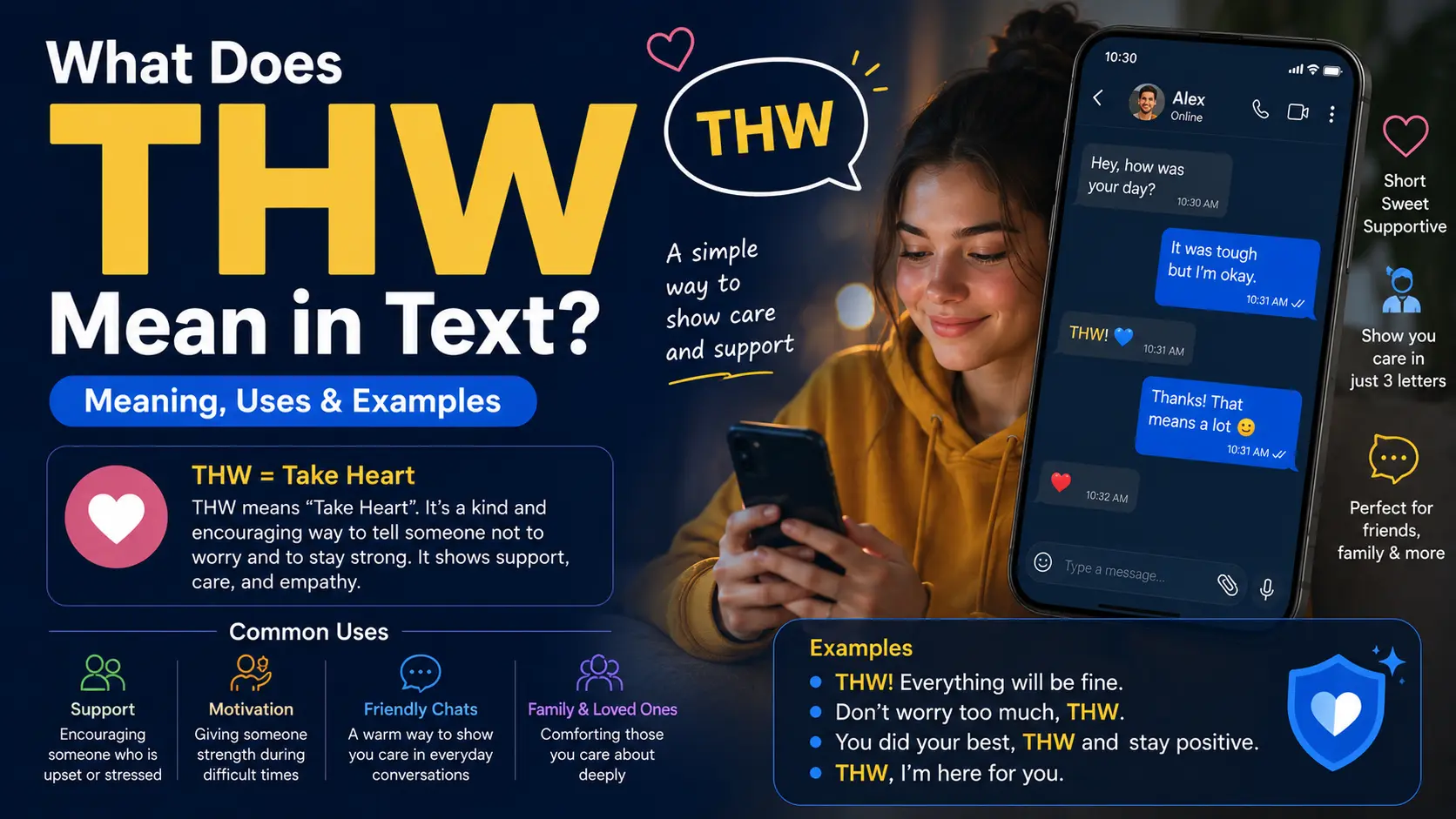 What Does THW Mean in Text