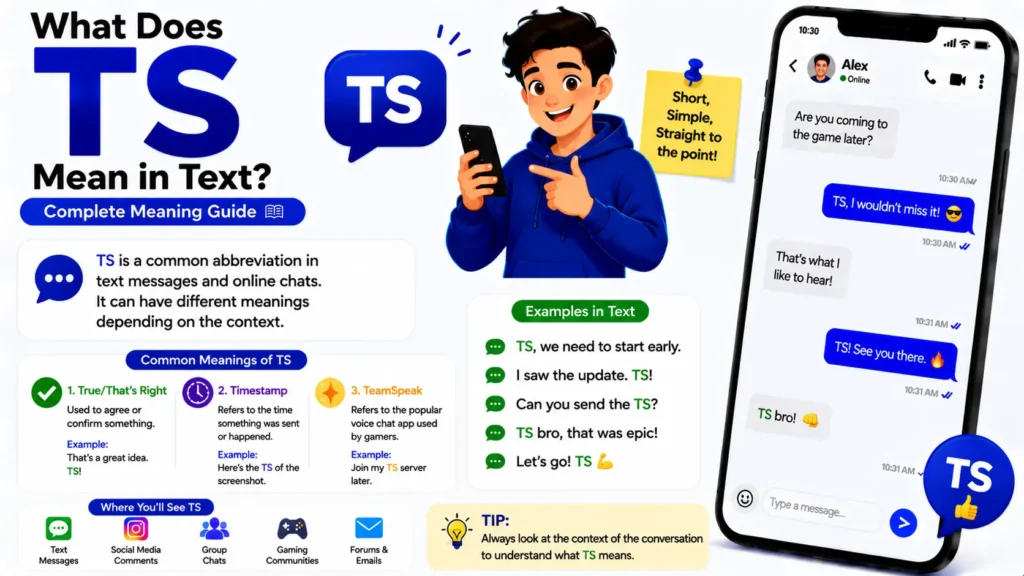 What Does TS Mean in Text