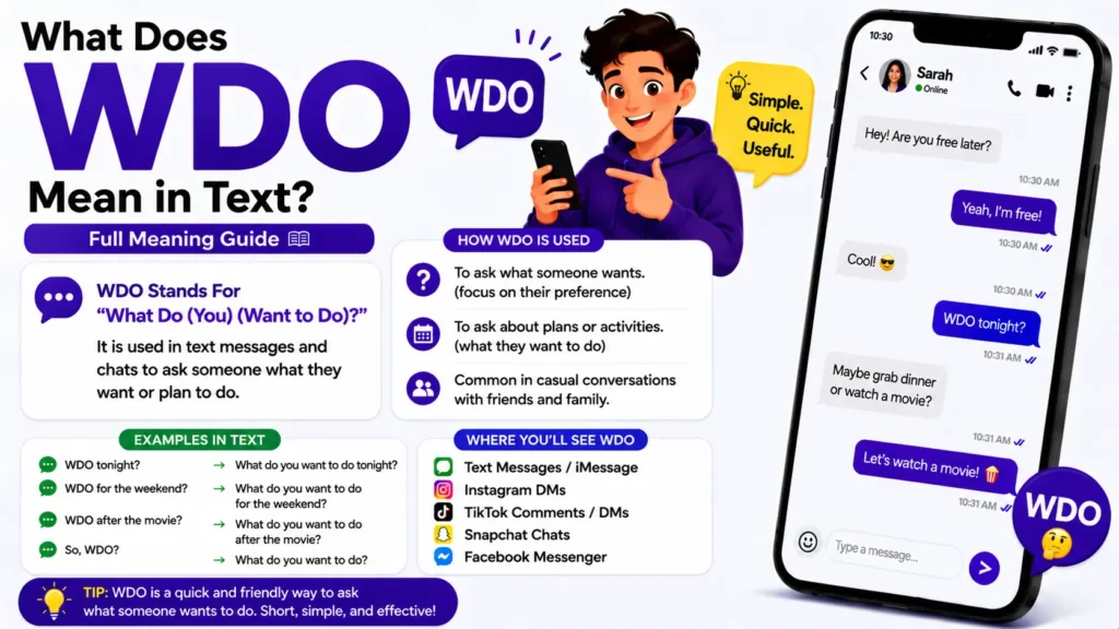 What Does WDO Mean in Text