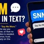 SNM Mean in Text