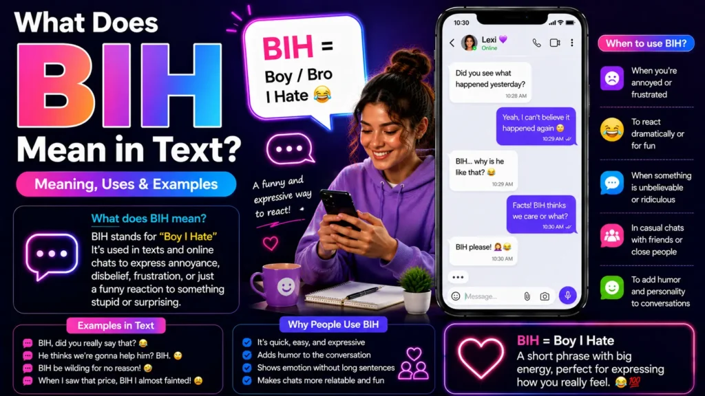 What BIH Mean in Text