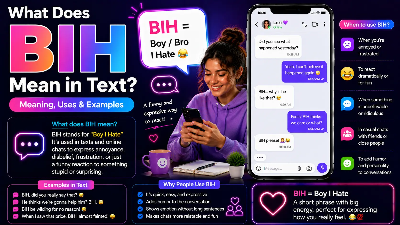 What BIH Mean in Text