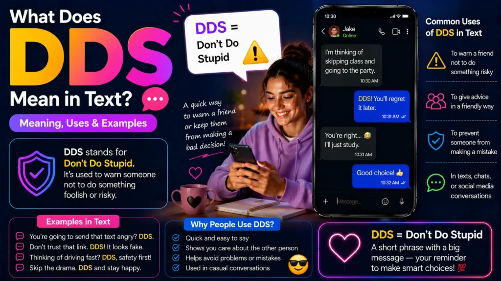 What Does DDS Mean in Text