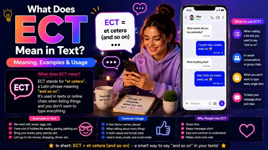 What Does ECT Mean in Text