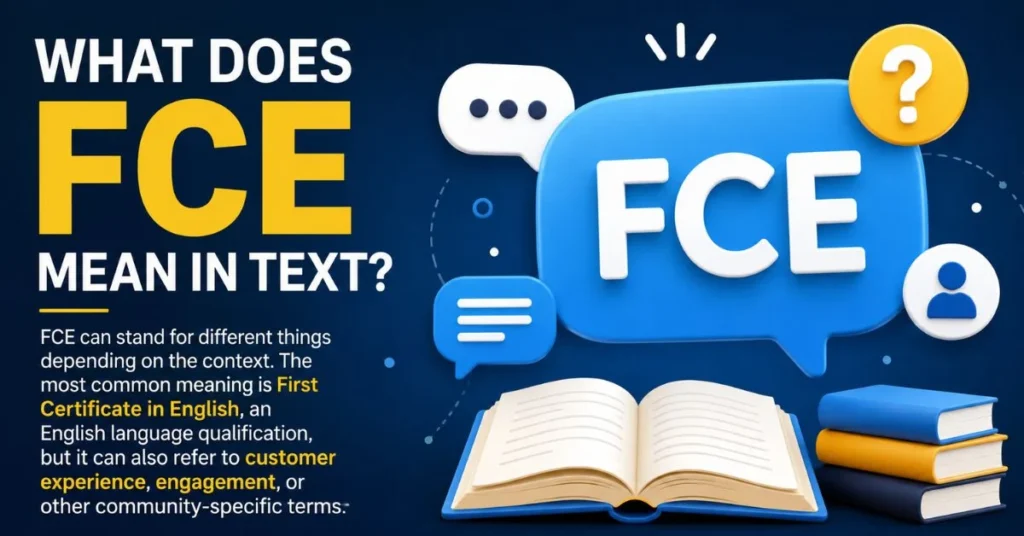 What Does FCE Mean in Text