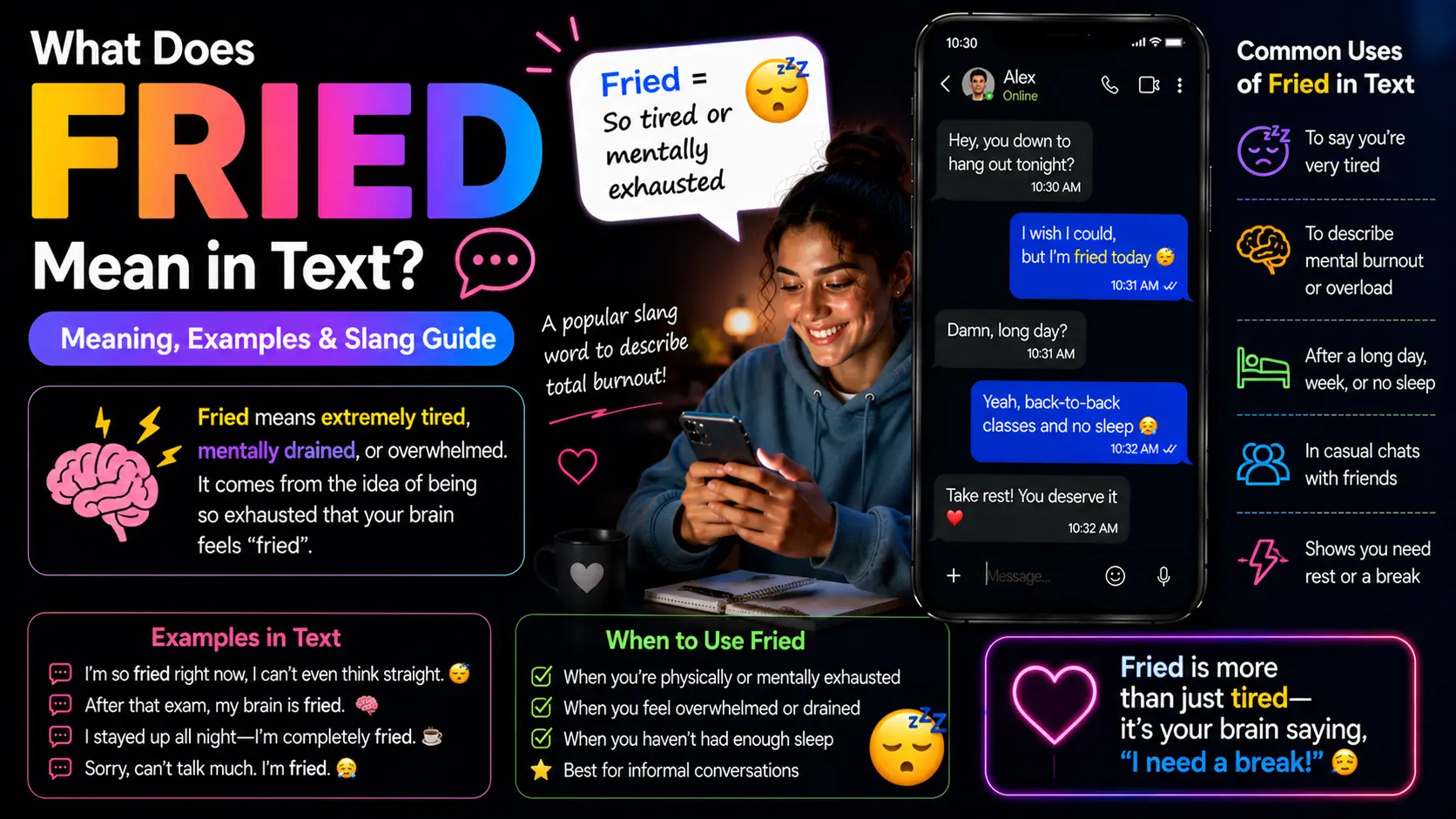 What Does Fried Mean in Text