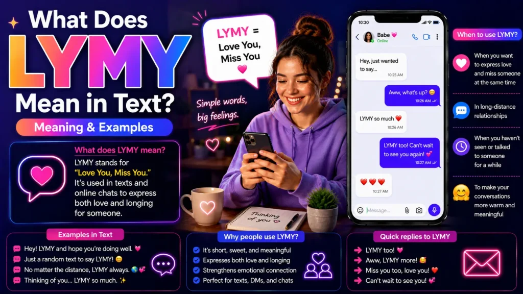 What Does LYMY Mean in Text