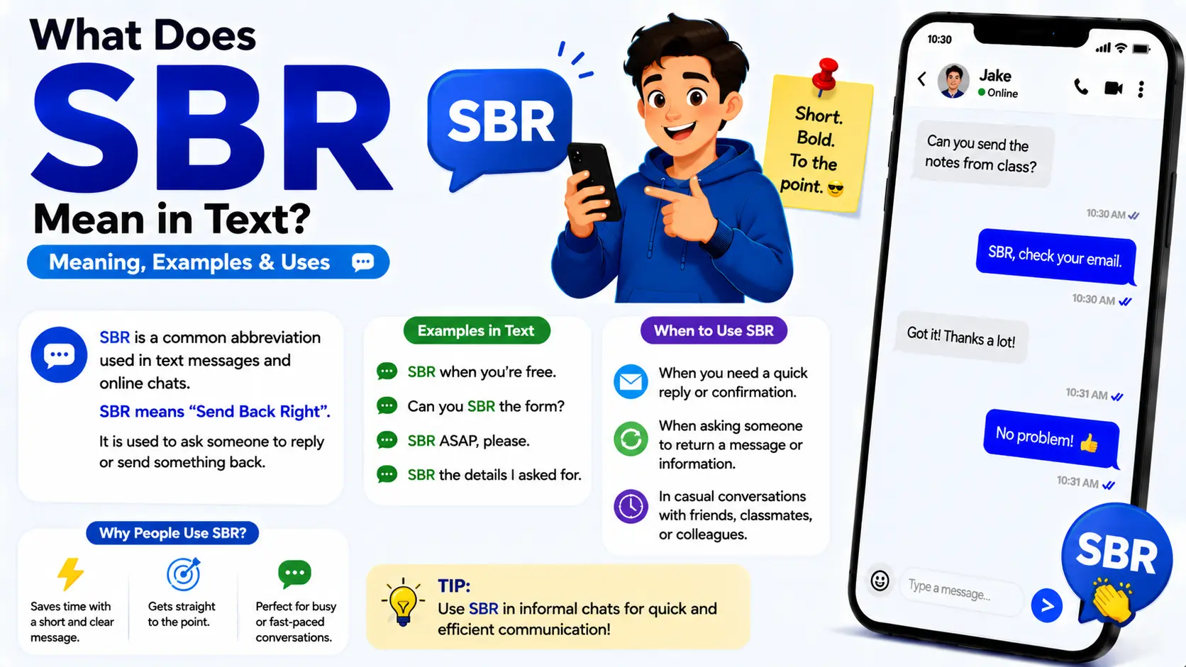 What Does SBR Mean in Text