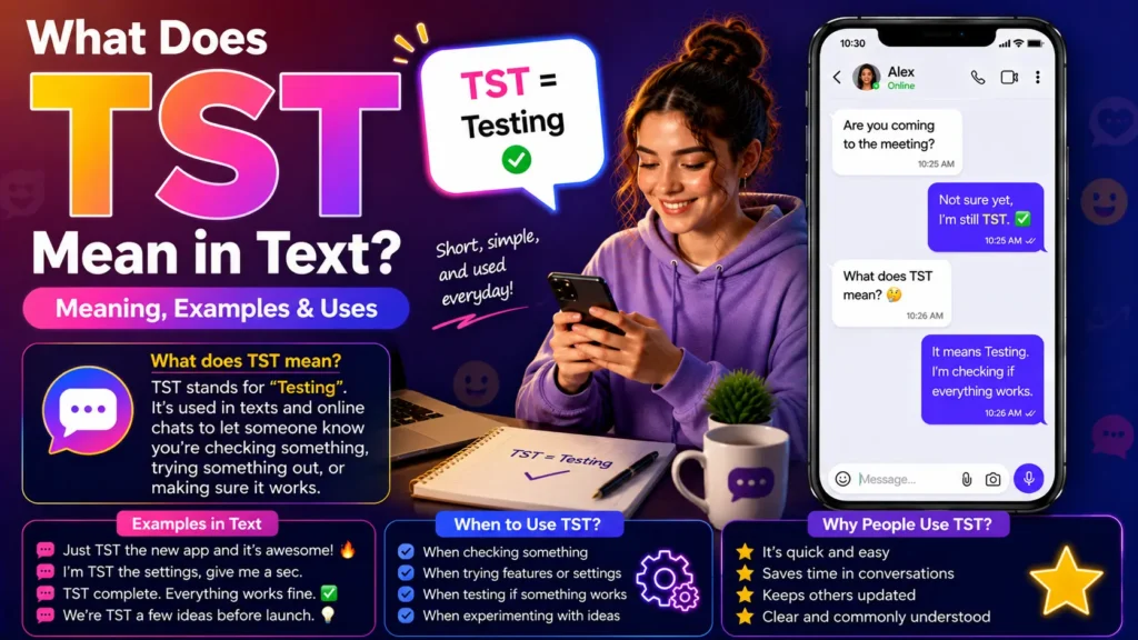 What Does TST Mean in Text