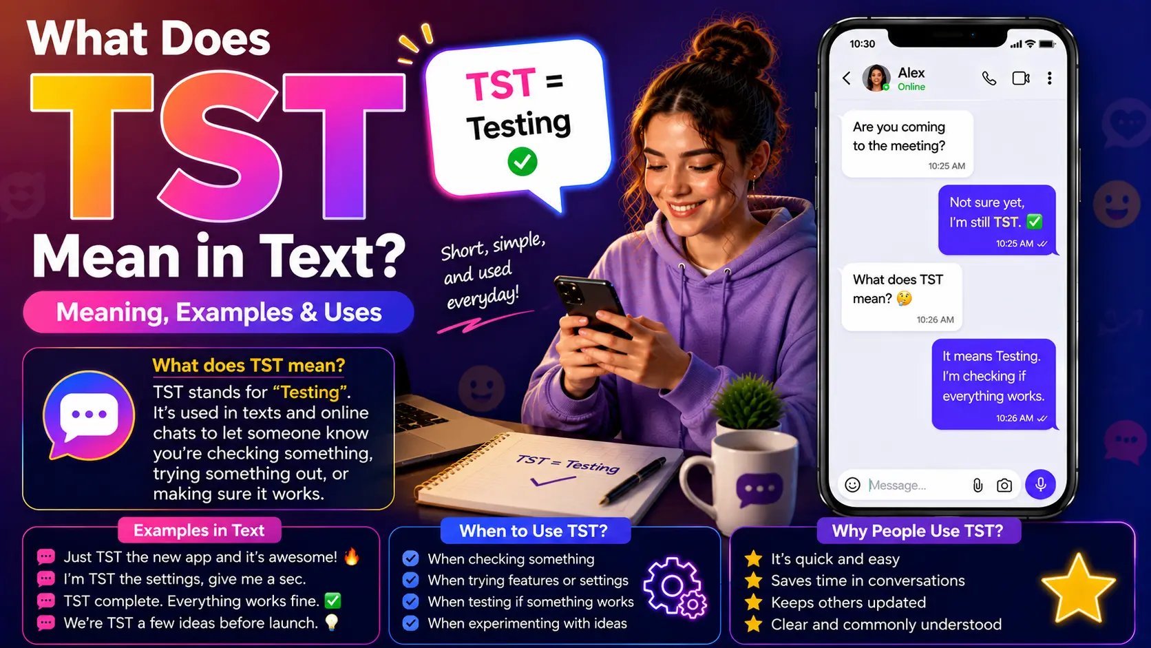 What Does TST Mean in Text