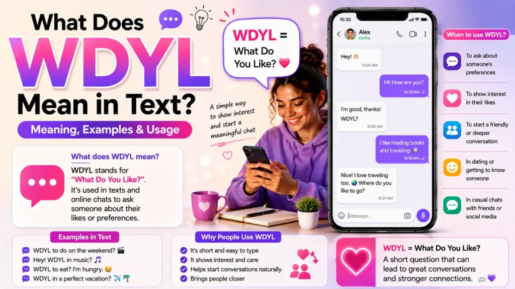 What Does WDYL Mean in Text? Meaning, Examples & Usage