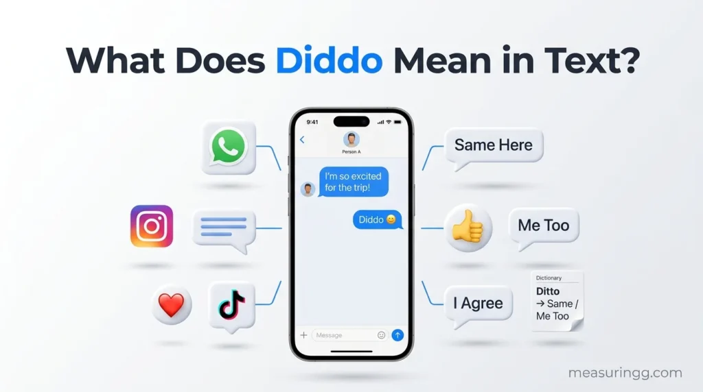 What Does Diddo Mean in Text?